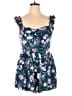 Torrid Floral Blue Romper Size Lg Plus (0) - photo 1