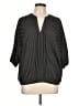 Harve Benard 100% Polyester Polka Dots Black 3/4 Sleeve Blouse Size L - photo 1