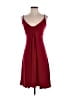Moda International Solid Burgundy Cocktail Dress Size L - photo 1