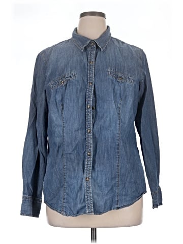 Natural Reflections Long Sleeve Button-Down Shirt (view 1)