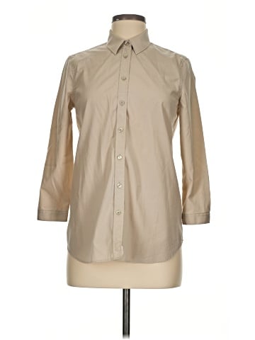 Burberry 3/4 Sleeve Button-Down Shirt (view 1)