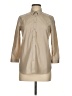 Burberry Tan 3/4 Sleeve Button-Down Shirt Size 6 - photo 1