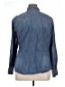 Natural Reflections 100% Cotton Blue Long Sleeve Button-Down Shirt Size 1X - photo 2