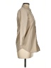 Burberry Tan 3/4 Sleeve Button-Down Shirt Size 6 - photo 4