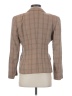 Giorgio Armani 100% Cupro Plaid Brown Blazer Size 4 - photo 2