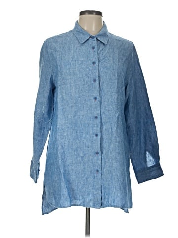 Soft Surroundings 3/4 Sleeve Button-Down Shirt (view 1)