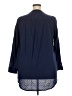 Roaman's 100% Cotton Blue Long Sleeve Blouse Size 18W - photo 2