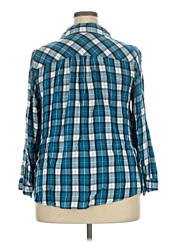 Lane Bryant 3/4 Sleeve Button-Down Shirt (view 2)