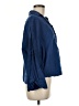 Zara Blue 3/4 Sleeve Button-Down Shirt Size M - photo 4