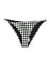 Tory Burch Checkered-gingham Black Swimsuit Bottoms Size L - photo 1
