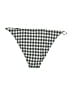 Tory Burch Checkered-gingham Black Swimsuit Bottoms Size L - photo 2