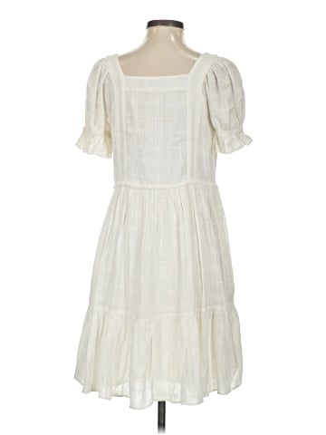 Madewell Puff-Sleeve Drawstring Mini Dress (view 2)