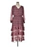 MSK 100% Polyester Paisley Burgundy Casual Dress Size XL - photo 1