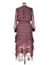 MSK 100% Polyester Paisley Burgundy Casual Dress Size XL - photo 2