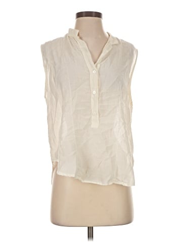 Enza Costa Sleeveless Button-Down Shirt (view 1)