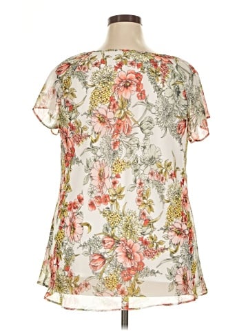 Roz & Ali Short Sleeve Blouse (view 2)