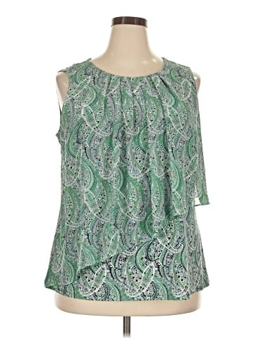 Roz & Ali Sleeveless Blouse (view 1)