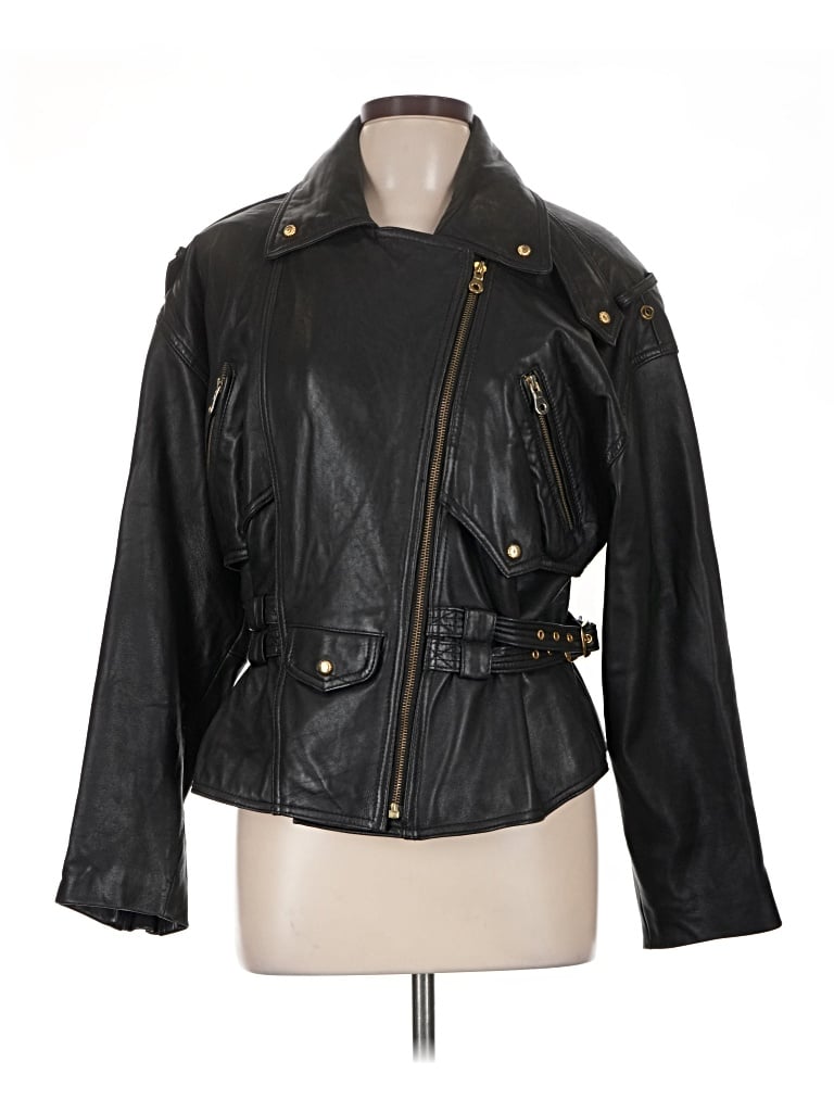 Pre-owned Siena Studio Leather Jacket In Black