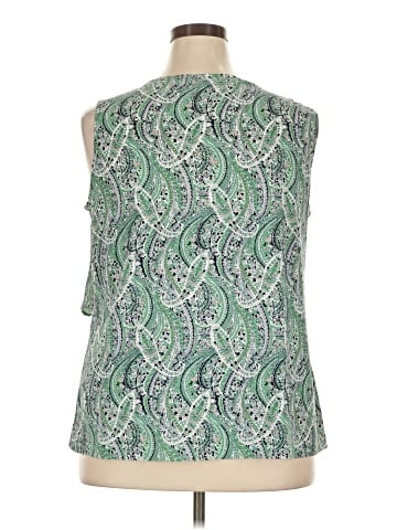 Roz & Ali Sleeveless Blouse (view 2)