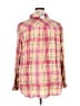 Torrid 100% Rayon Plaid Pink Long Sleeve Button-Down Shirt Size 4X Plus (4) - photo 2