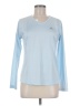 Adidas 100% Polyester Blue Long Sleeve T-Shirt Size M - photo 1