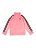 Adidas 100% Polyester Pink Track Jacket Size 6 - photo 1