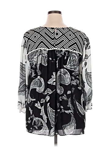 Rose + Olive 3/4 Sleeve Blouse (view 2)