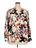 Elementz Floral Ivory 3/4 Sleeve Blouse Size 2X - photo 1