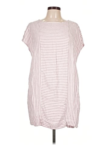 Madewell Stripe-Play Button-Back Dress (view 1)