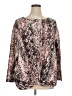 Fever Brown Long Sleeve Blouse Size 1X - photo 1