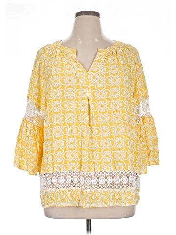 Crown & Ivy 3/4 Sleeve Blouse (view 1)