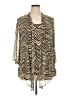 JM Collection 100% Polyester Tan 3/4 Sleeve Blouse Size 1X - photo 1