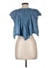FP One 100% Cotton Blue Sleeveless Blouse Size L (estimated) - photo 2