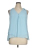 Kaari Blue 100% Polyester Blue Sleeveless Blouse Size XL - photo 1