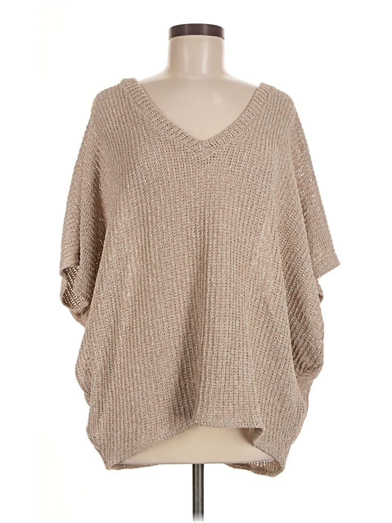 Pre-owned Charlotte Avery Poncho In Tan