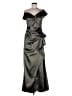 Xscape Silver Cocktail Dress Size 10 - photo 1