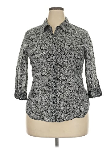 Coldwater Creek 3/4 Sleeve Button-Down Shirt (view 1)