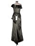 Xscape Silver Cocktail Dress Size 10 - photo 2