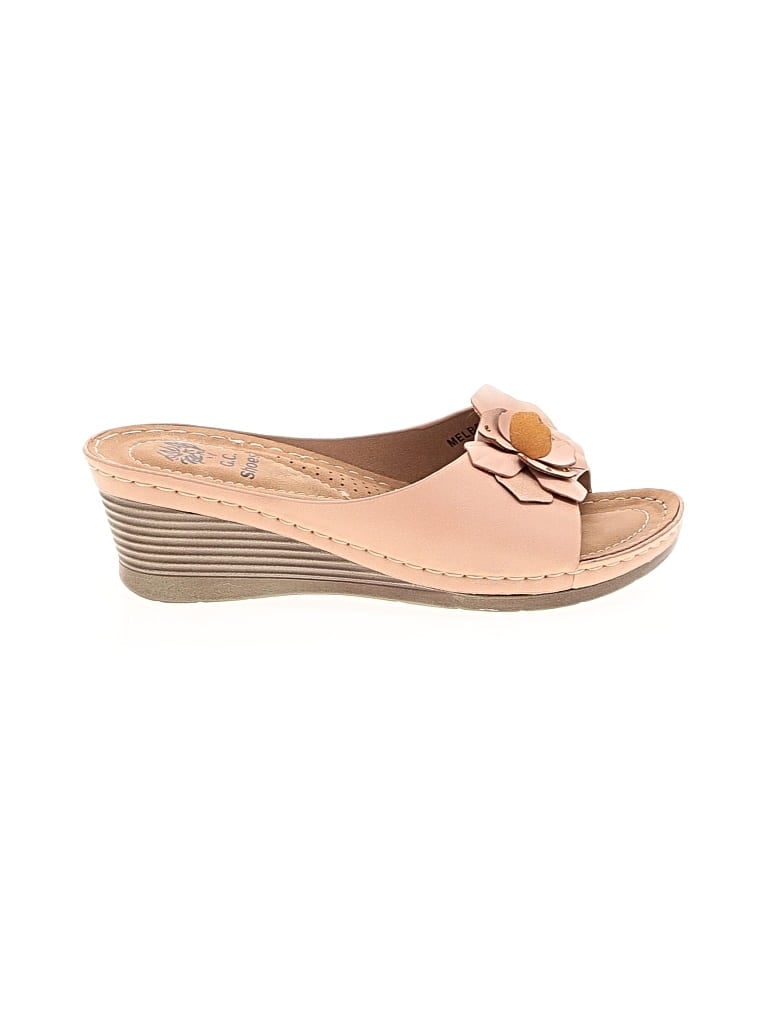 Pre-owned Gc Shoes Wedges In Tan