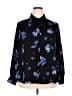 Daniel Rainn 100% Polyester Floral Black Long Sleeve Blouse Size 3X - photo 1