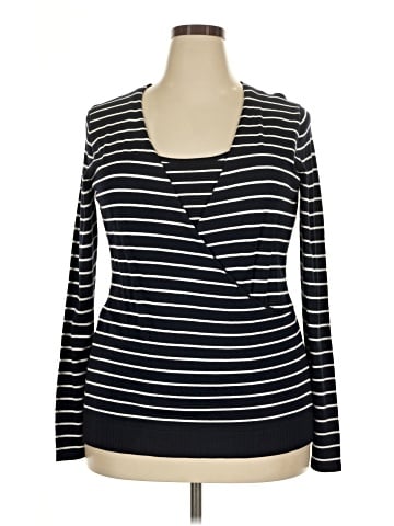 Anne Klein Long Sleeve Top (view 1)