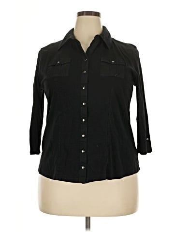 Style&Co 3/4 Sleeve Button-Down Shirt (view 1)