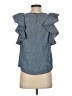 J.Crew 100% Cotton Blue Short Sleeve Top Size 0 (petite) - photo 2