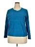 Basic Editions Blue 3/4 Sleeve T-Shirt Size XL - photo 1