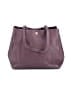 Dagne Dover 100% Leather Burgundy Leather Tote One size - photo 1