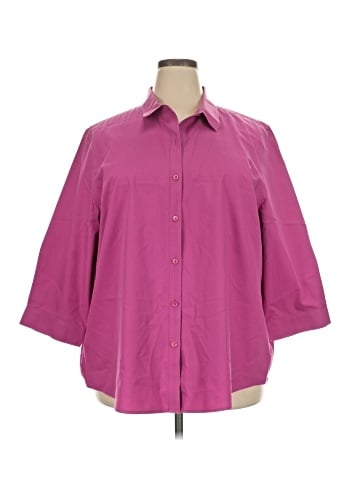 Coldwater Creek 3/4 Sleeve Button-Down Shirt (view 1)