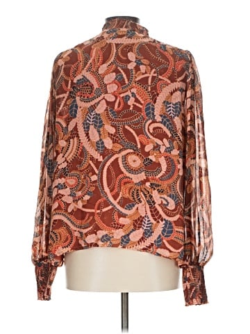 A.L.C. Long Sleeve Silk Top (view 2)