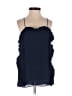Paper Crown 100% Polyester Blue Sleeveless Blouse Size XS - photo 1