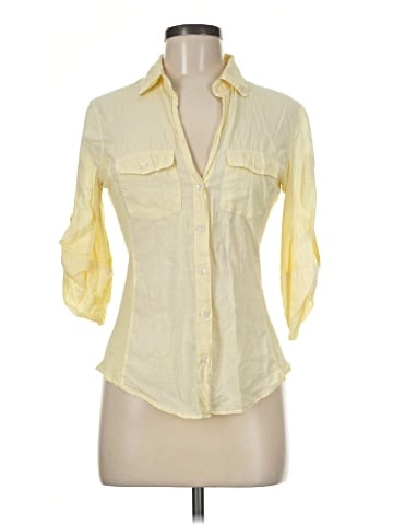 James Perse 3/4 Sleeve Button-Down Shirt (view 1)