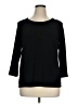 JM Collection Black 3/4 Sleeve Top Size 1X - photo 1